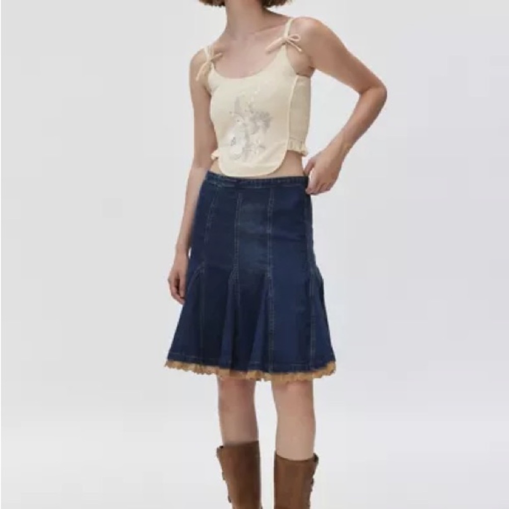 Urban Outfitters Denim A-Line Skirt